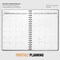 Undated Hardcover Monthly Planner 2025-2026 - 18 Month Monthly Calendar Planner Book for School Office and Home - Blank Monthly Planners for Goals Tasks and Dates - B5(6.9" x 9.8") Black